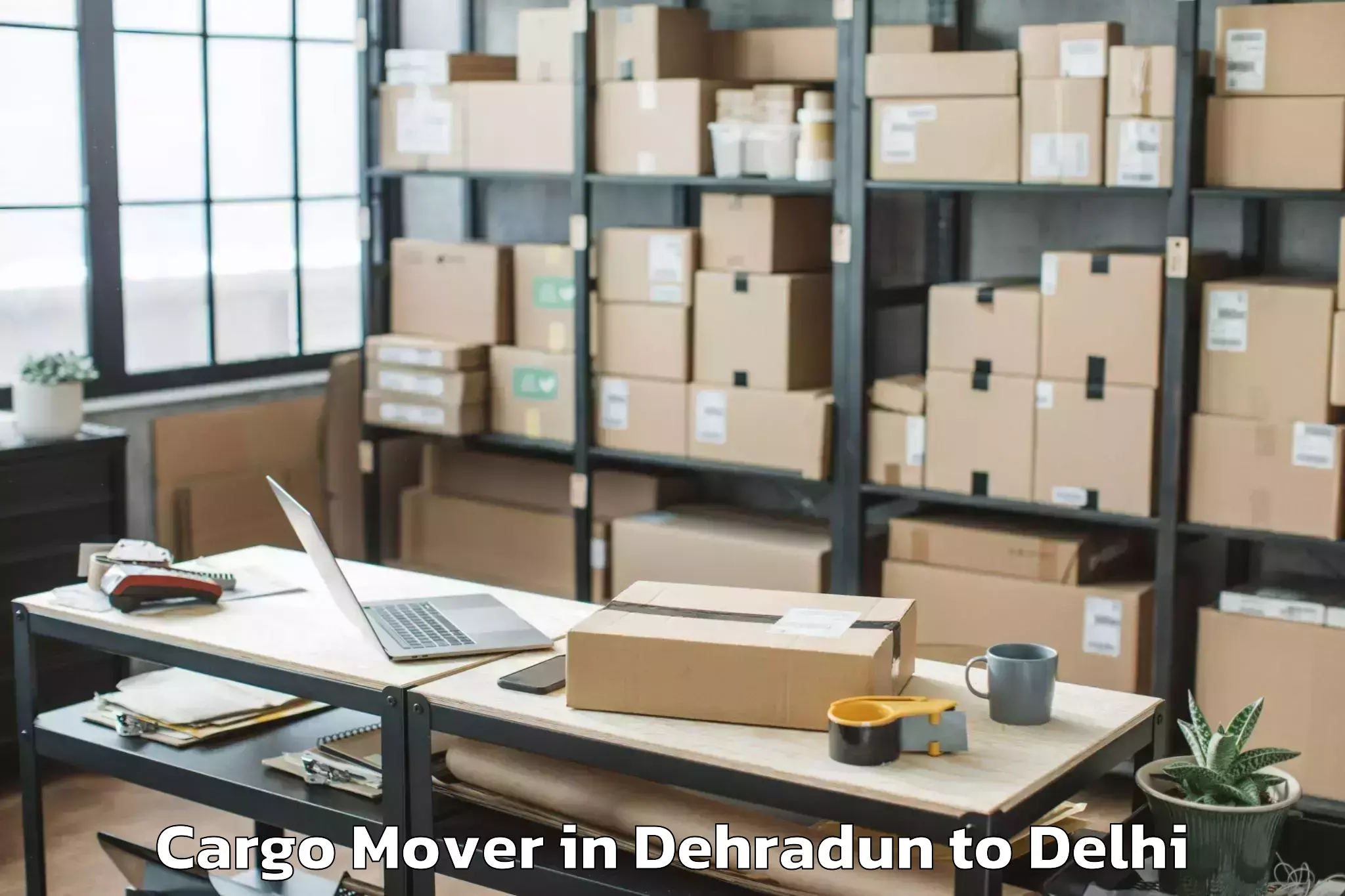 Top Dehradun to Vivek Vihar Cargo Mover Available